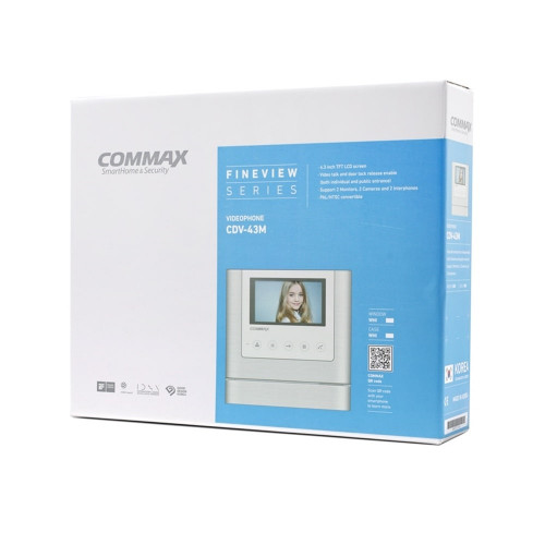 Видеодомофон COMMAX CDV-43M Metalo White