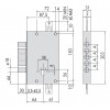 Замок врезной механический сувальдный CISA 57655.48.0.A.0000.C5